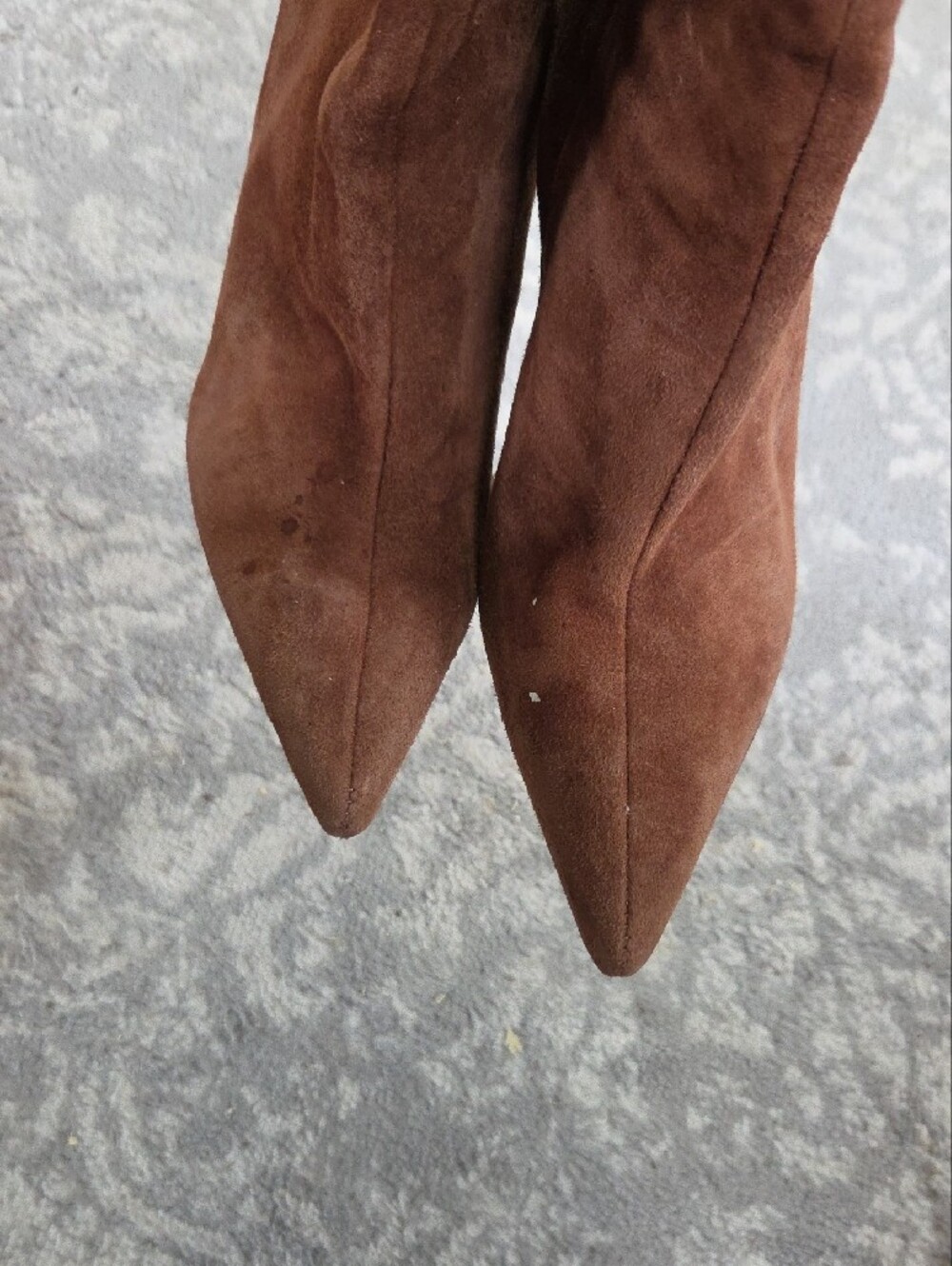 Bakers Brown Suede Slouch Stiletto Ankle Boots